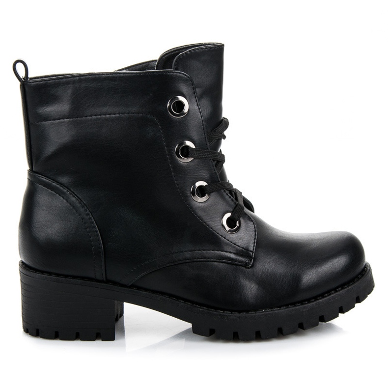 Bestelle Workers Boot med snörning svart