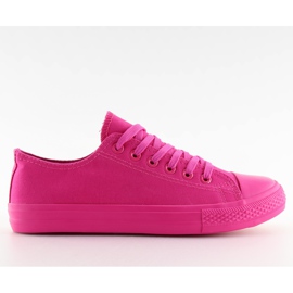 Enfärgade fuchsia fuxia sneakers för kvinnor rosa