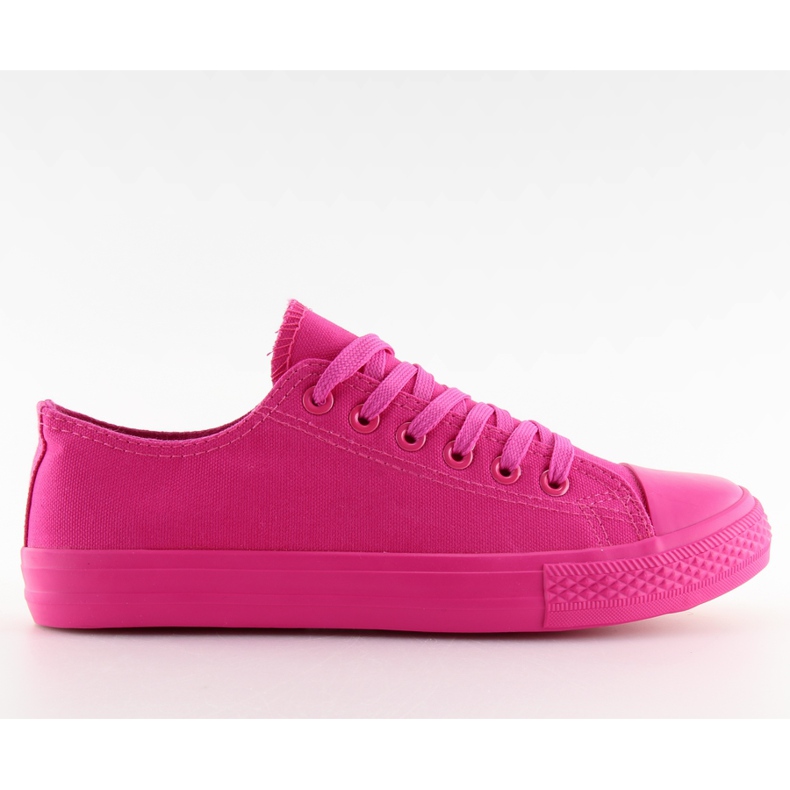 Enfärgade fuchsia fuxia sneakers för kvinnor rosa