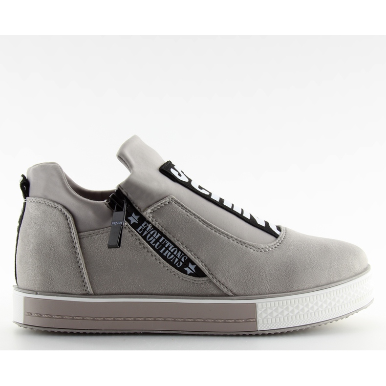 Grå Sneakers på kilen grå NB168 grå