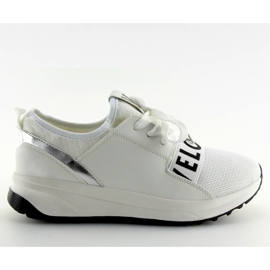 Kvinnors vita sportskor NB155P Vit svart grå