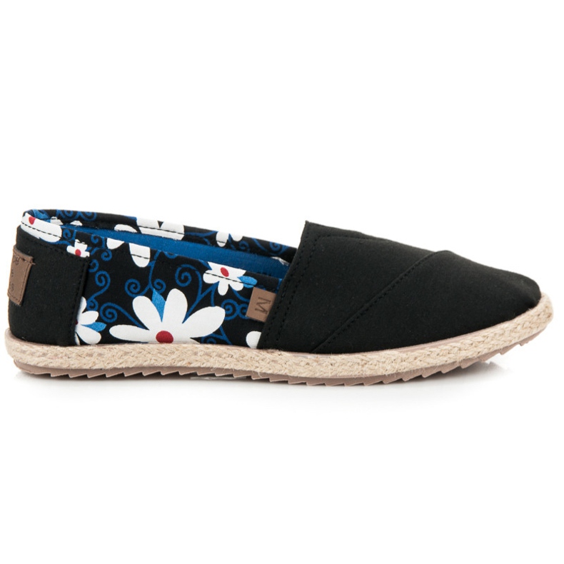 Mckeylor Espadrillos med blommor svart