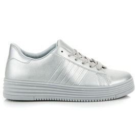 Silver sneakers grå