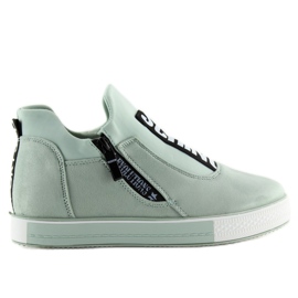 Sneakers på wedge celadon NB168 grön