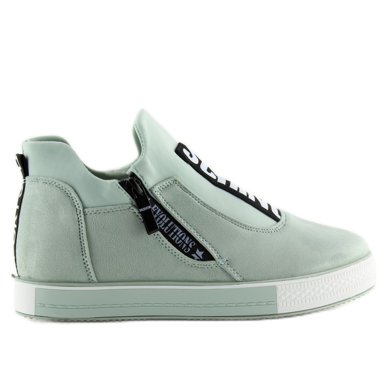 Sneakers på wedge celadon NB168 grön