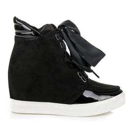 Forever Folie Sneakers med ett band svart