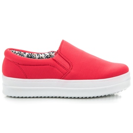 Mckeylor Röda slipons på plattformen