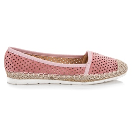 Vinceza Openwork Espadrilles rosa