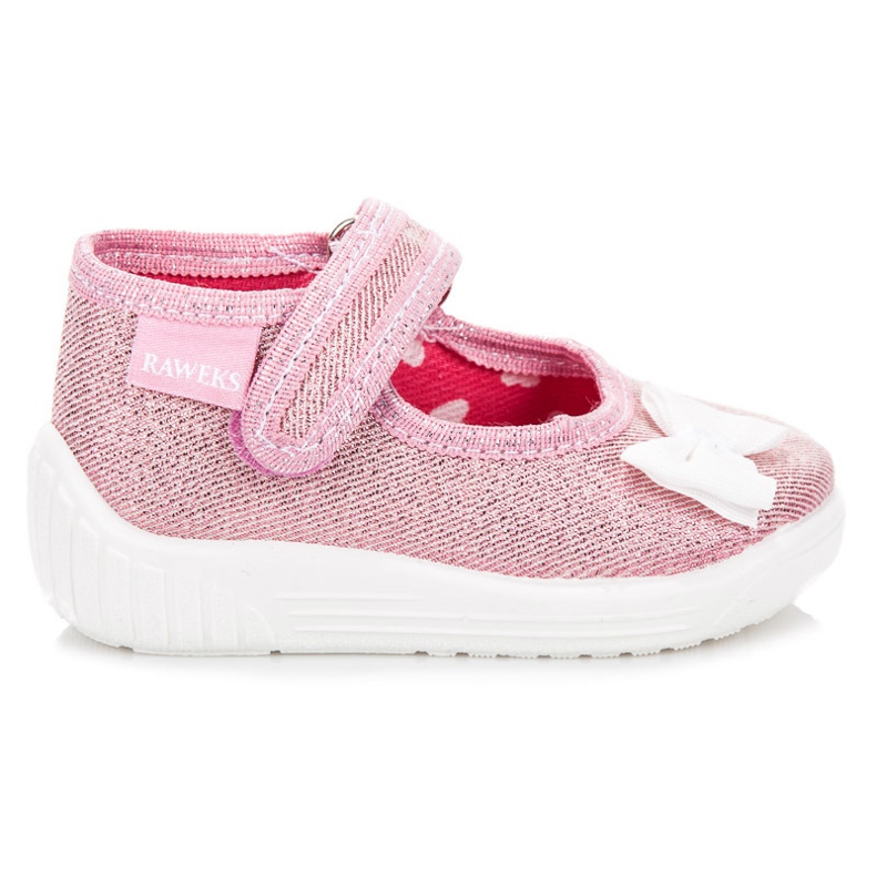 Reweks Rosa skor med en rosett