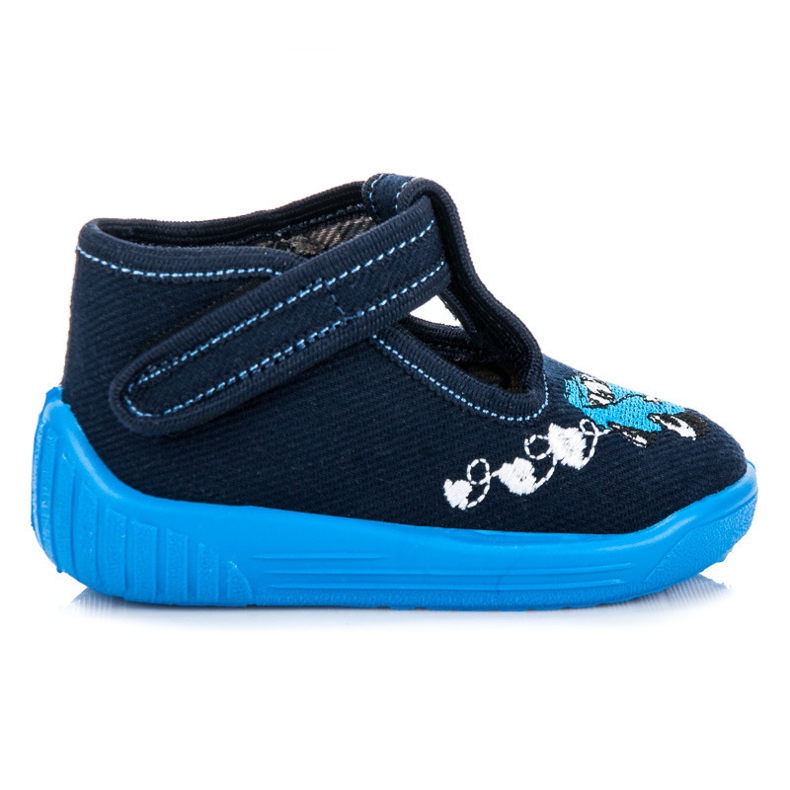 Reweks Tofflor med en bil blå