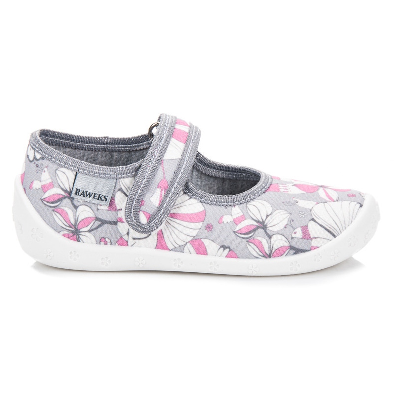 Reweks Hemgjorda skor med mönster grå