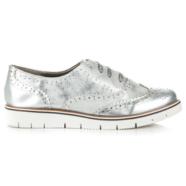 Kylie Silver skor med snörning grå