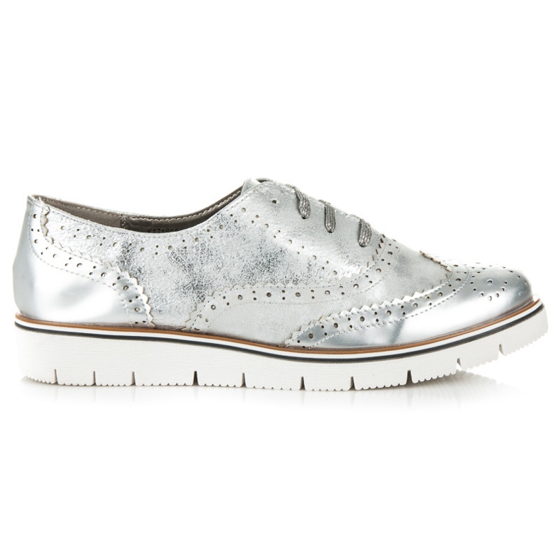 Kylie Silver skor med snörning grå