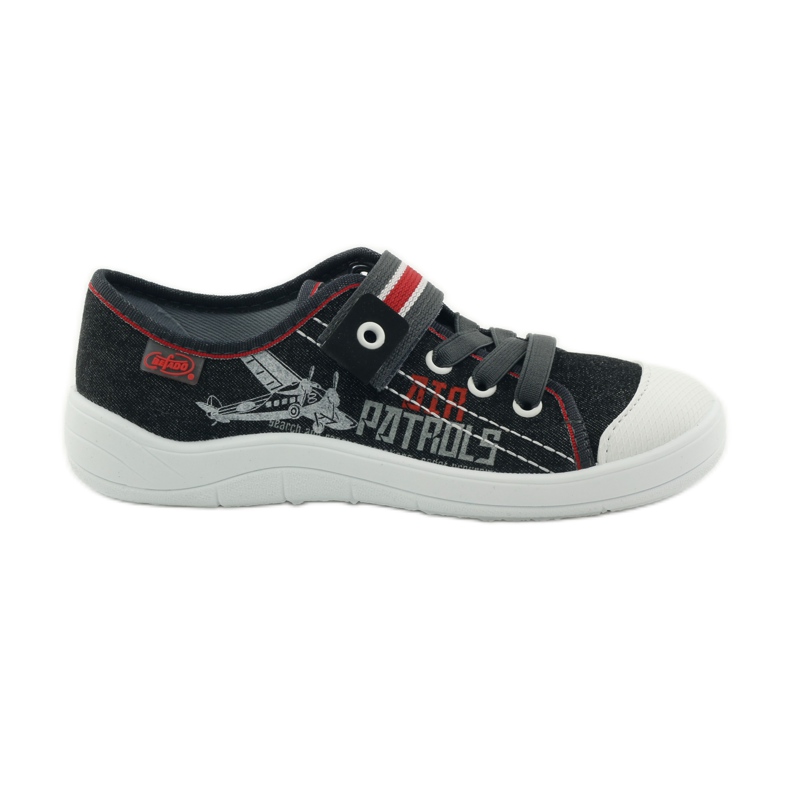 Tofflor av pojksneakers Befado 251y091 svart
