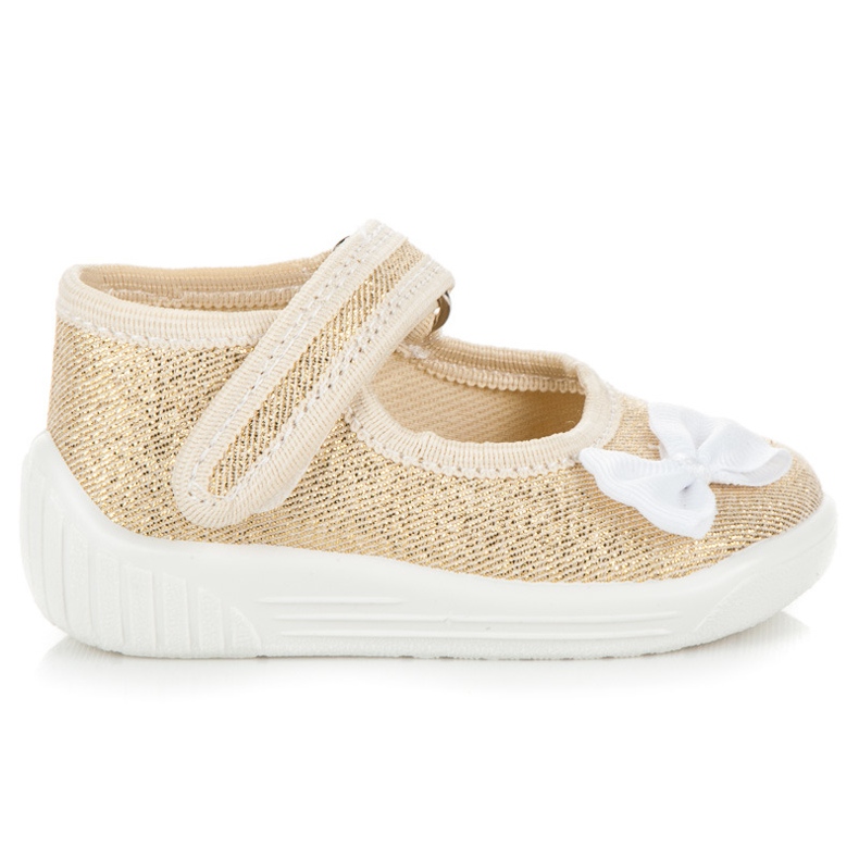 Reweks Guldskor med rosett gyllene