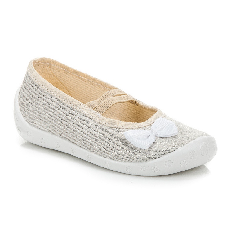 Reweks Silver Tofflor Med Ett Suddgummi grå