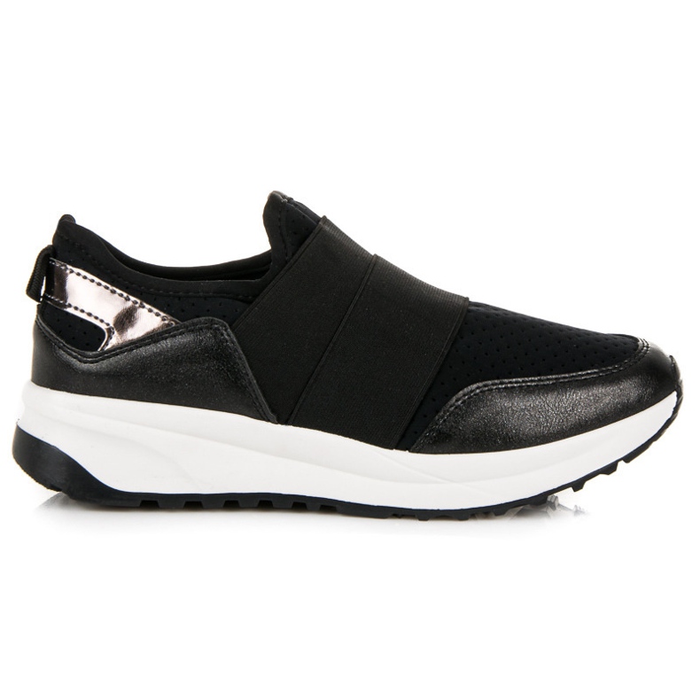 Slip-on sportskor svart