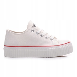 New Age Sneakers På Plattformen Som Creepers vit