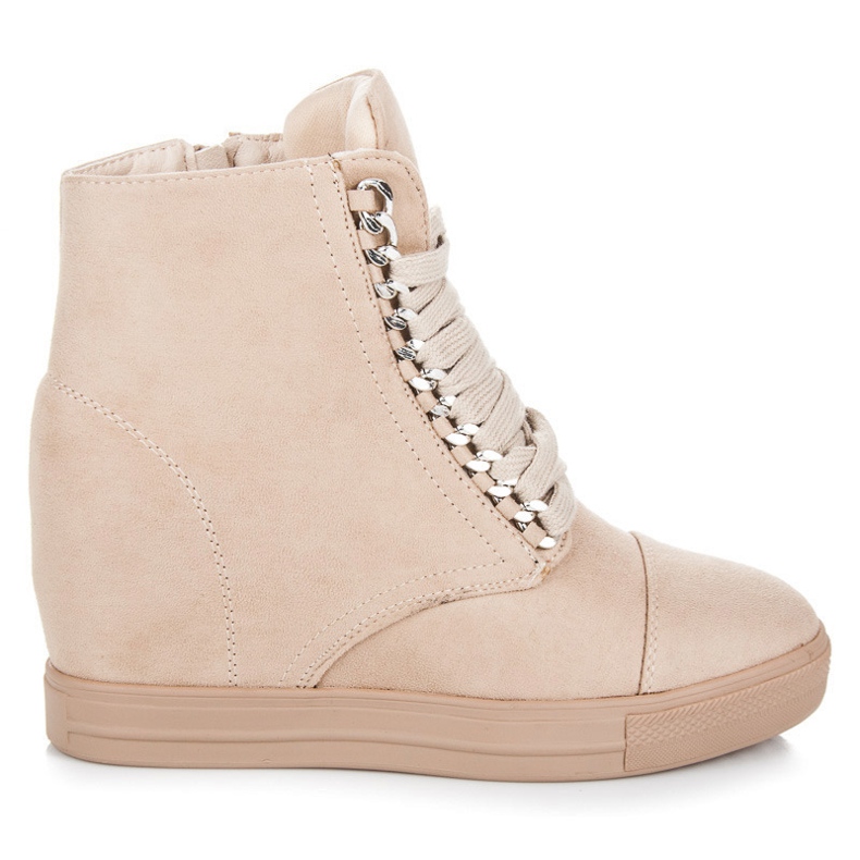 Seastar Beige Sneakers med snörning