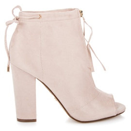 Seastar Ankelstövlar med öppen tå brun