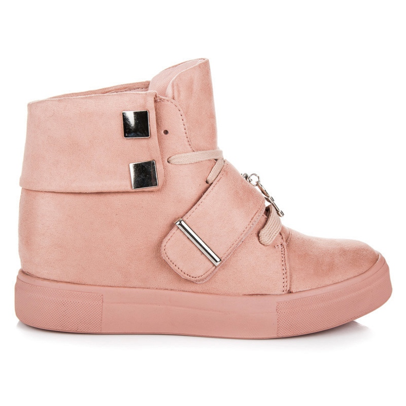 Seastar Wedge Sneakers i mocka rosa