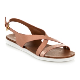 Vinceza platta sandaler rosa