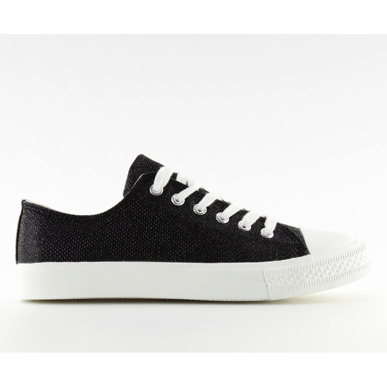 Svarta kvinnors sneakers T-1717 Black