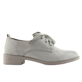 Dam Loafers Spets Grå Nc138 Grå