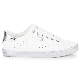 L&H Genombrutna sneakers vit