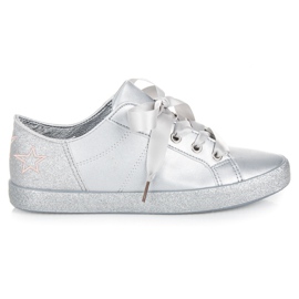 L&H Sneakers bundna med ett band grå