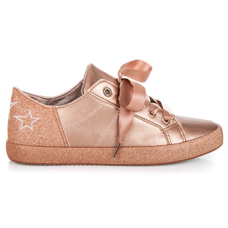 L&H Sneakers bundna med ett band rosa