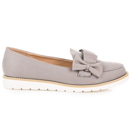 Vices Låga skor med rosett grå