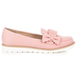 Vices Låga skor med rosett rosa