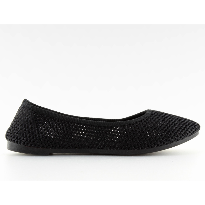 Svarta mesh ballerinas JX56 svart