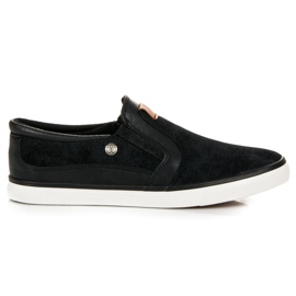 L&H Herrs slipons svart