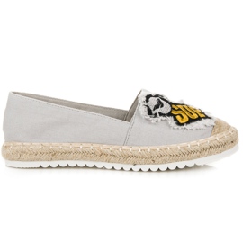 Espadrillos med plåster grå