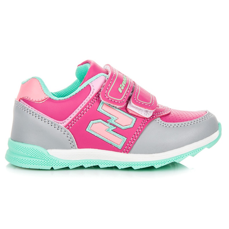 Hasby Sneakers med kardborreband rosa