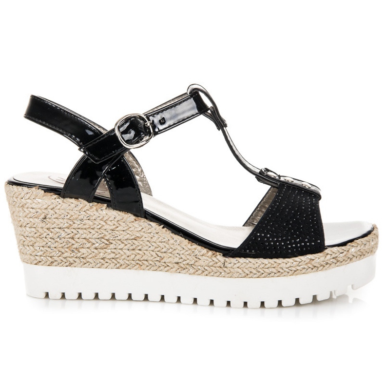 Kylie Wedge espadrillesandaler svart