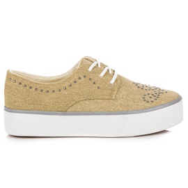 Kylie Sneakers Med Kristaller brun