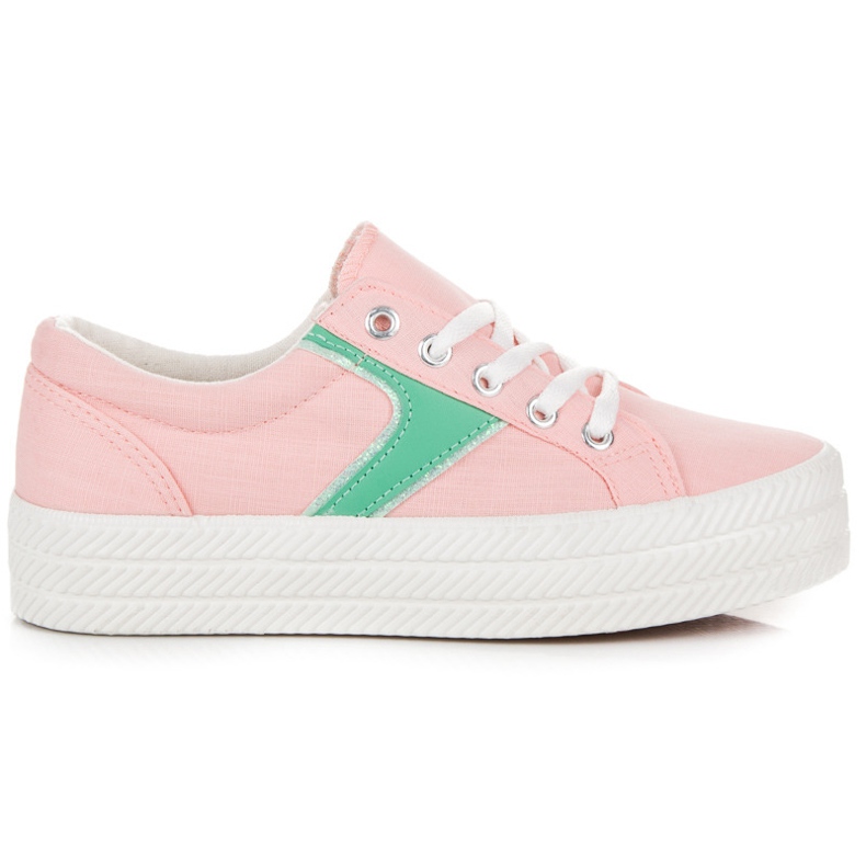 Kylie Sneakers på plattformen rosa