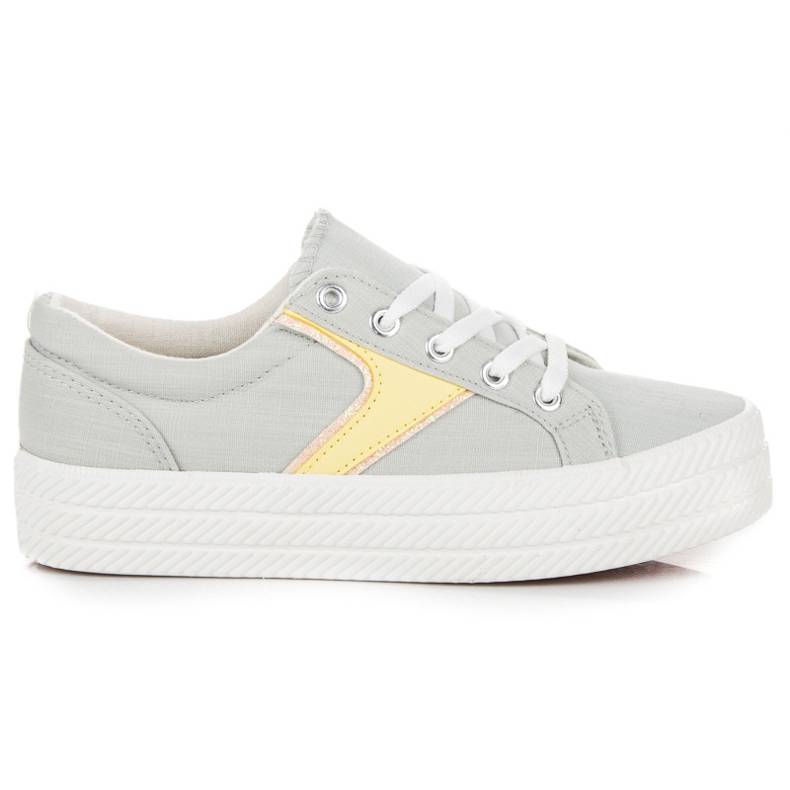 Kylie Sneakers på plattformen grå