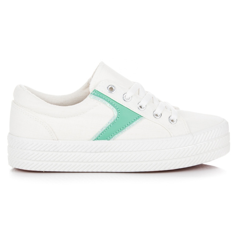 Kylie Sneakers på plattformen vit