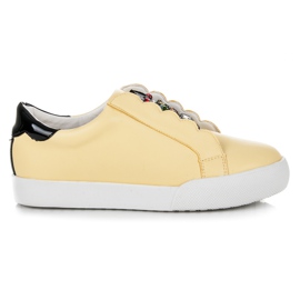 Vices Slip-on sneakers med ugglor gul