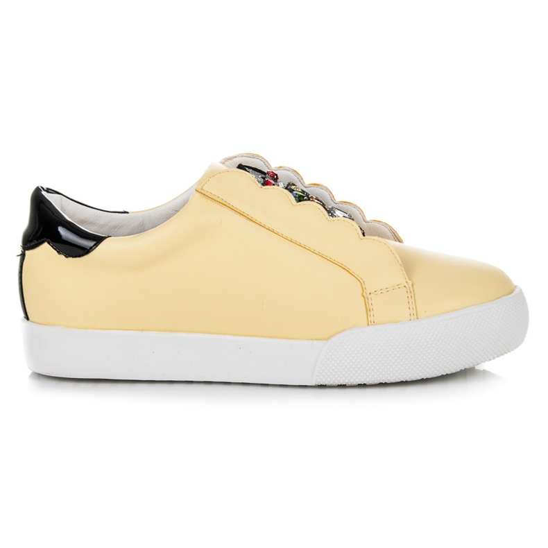 Vices Slip-on sneakers med ugglor gul