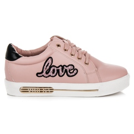 Vices Älskar Sneakers med snörning rosa