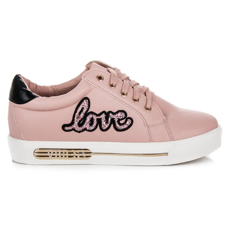 Vices Älskar Sneakers med snörning rosa