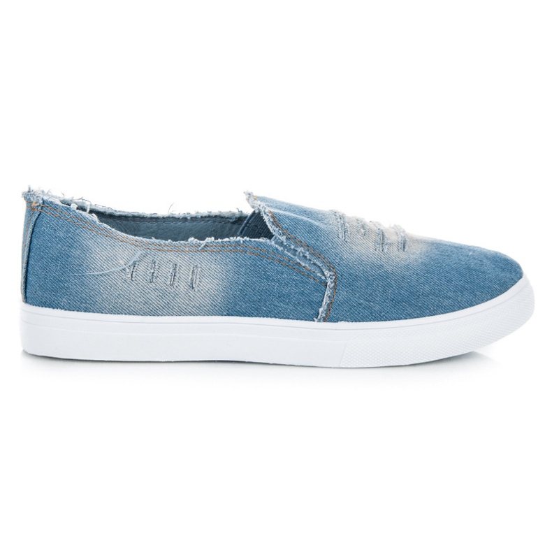 Bella Paris Denim slipons blå