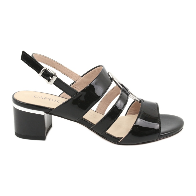 Caprice sandaler damskor med dekoration 28208 svart