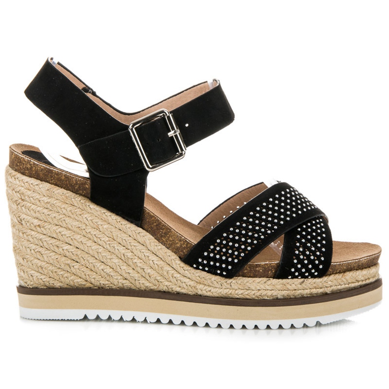 Kylie Sandaler med kil svart