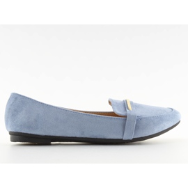 Blå loafers dam 9988-121 denim